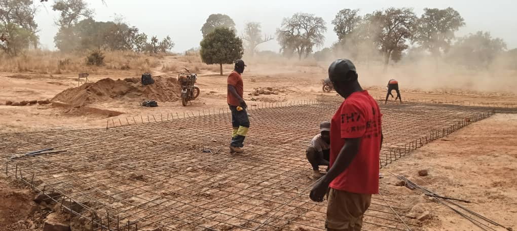 Chantier de construction mene par MOHA COM SARL au Mali