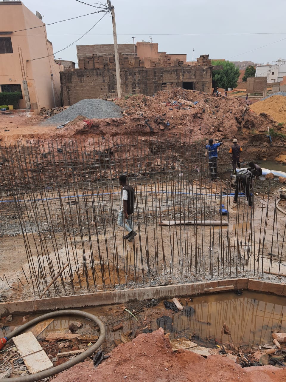 Ferraillage de fondation et de dalle réalisé par MOHA COM SARL