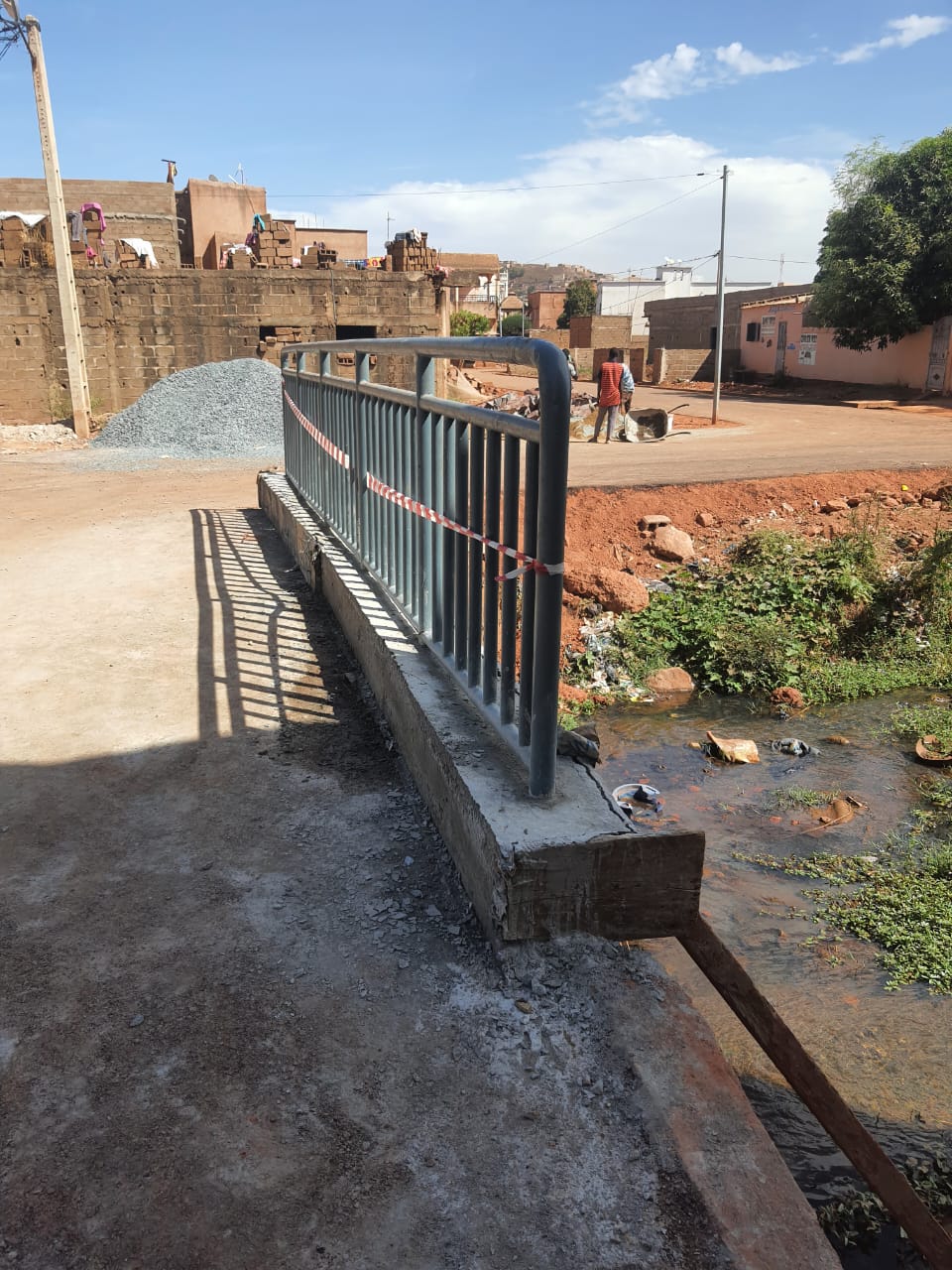 Ouvrage de franchissement et de drainage réalisé par MOHA COM SARL